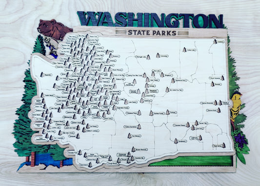 Washington State Park map