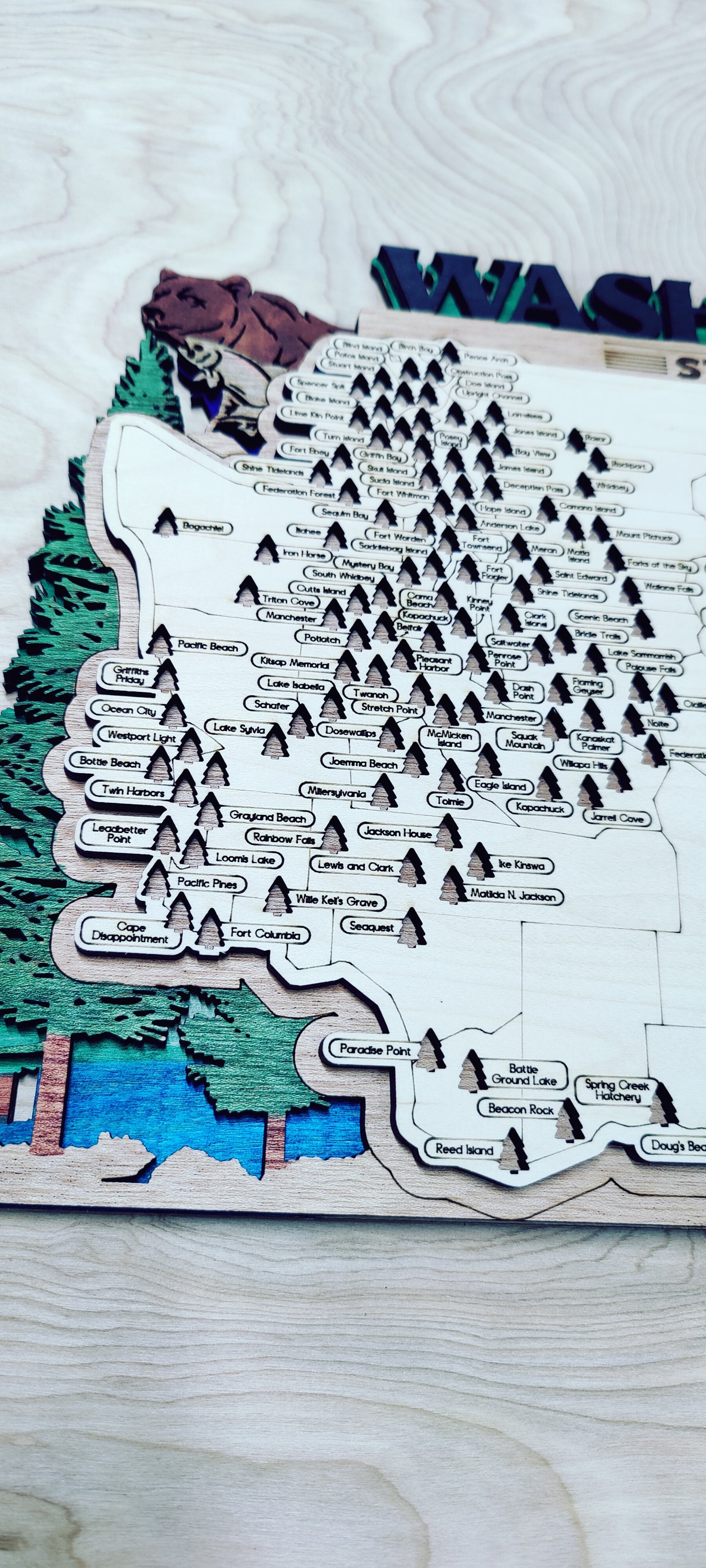 Washington State Park map